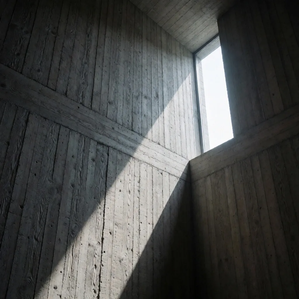 Konsolosluk binası iç mekan, brutalist mimari