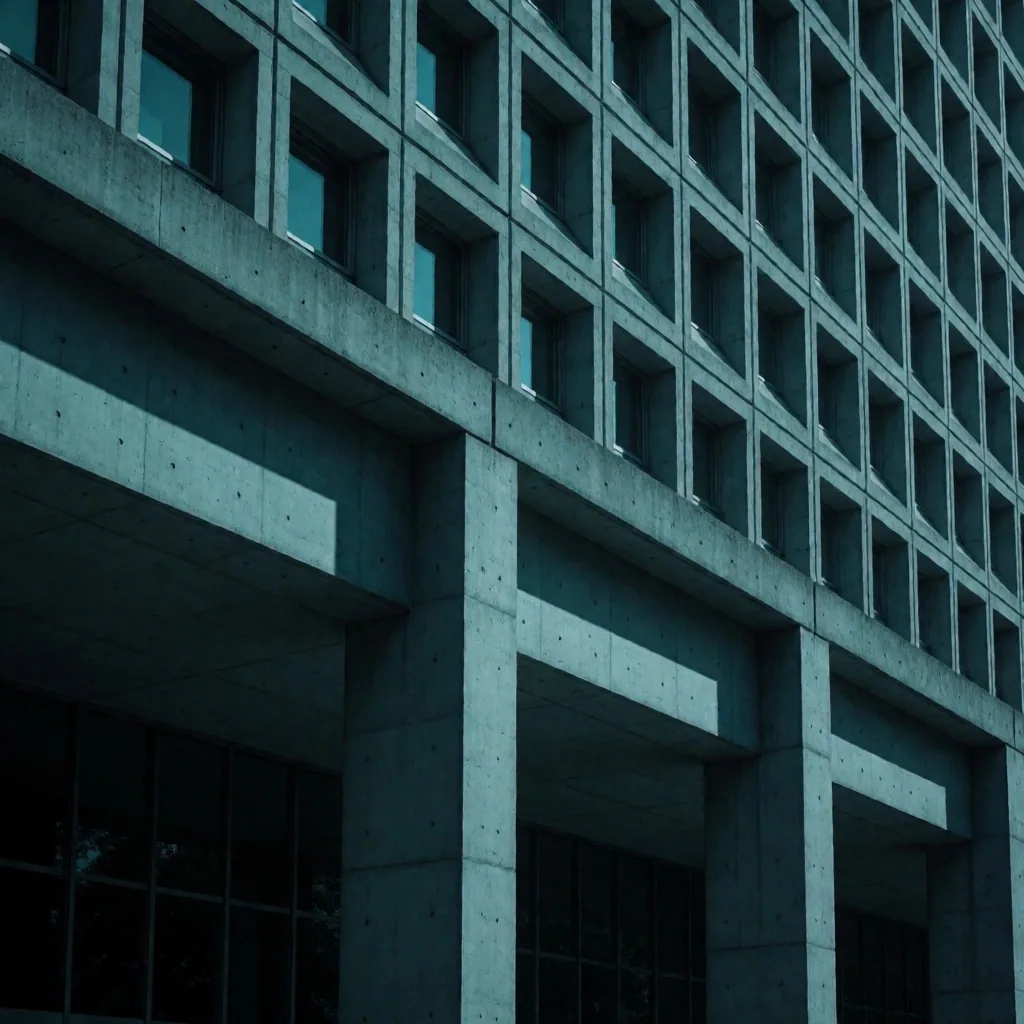 Brutalist mimari doku